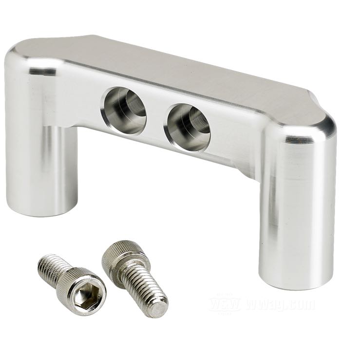 Soporte »FiltroMax« de Lowbrow Customs; para Soporte del motor; apropiado para Big Twin 1970-1999; aluminio macizo, pulido; con tornillos; peso bruto: 584 g