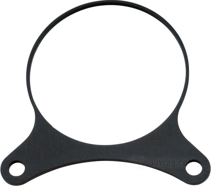 Bracket; for Motoscope multifunctional instruments; distance of mounting holes: 3.5” = 89 mm; aluminum, black anodized; Ø 80.2 mm; thickness: 3 mm; Germany; gross weight: 16 g