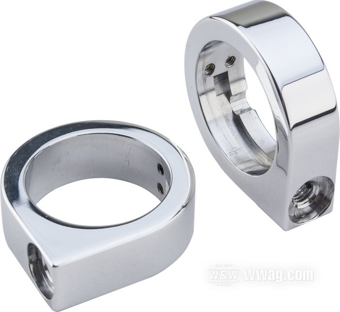 Morsetto di montaggio di MF Cycles; per Frecce / Steli di forcella; alluminio billet, lucidato; Ø 39 mm; Germania; peso lordo: 62 g