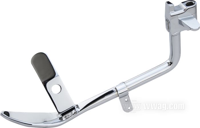 Seitenständerarm »flaches Ende«; passend für Softail 2007-2017; Stahl, verchromt, -1” ; Länge gemäß Zeichnung: 21.5 cm; Bruttogewicht: 904 g