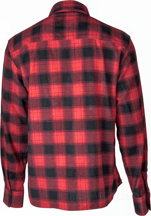 Camisa »1937 Roamer« de Pike Brothers; algodón, rojo / negro; tamaño: S; peso bruto: 469 g