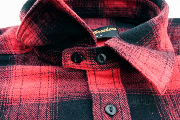 Camisa »1937 Roamer« de Pike Brothers; algodón, rojo / negro; tamaño: S; peso bruto: 469 g