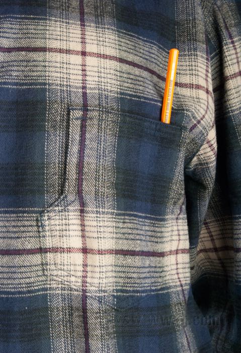 Chemise »1937 Roamer« de Pike Brothers; coton, bleu / beige; taille: M; poids brut: 486 g