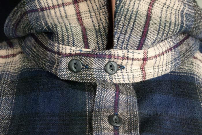 Chemise »1937 Roamer« de Pike Brothers; coton, bleu / beige; taille: M; poids brut: 486 g