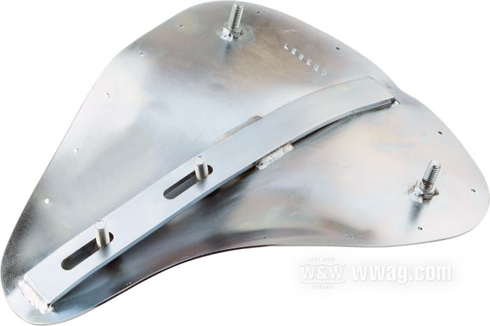 Base sella »Wide« di LeBeeF; per Monosella; acciaio, zincato; lunghezza x larghezza: 320 x 252 mm; filettatura: 5/16”-18; distanza delle molle o perni di fissaggio: 180 mm; Svezia; peso lordo: 1.14 kg