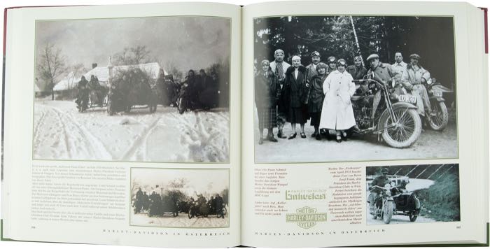 Libro »Harley-Davidson in Austria«; carta; larghezza x altezza: 25 x 25 cm; di Egbert Eschenbacher, Hannes Happ; copertina rigida; a colori + bianco e nero; 156 pagine; tedesco; ISBN: 9783000429767; peso lordo: 1.51 kg