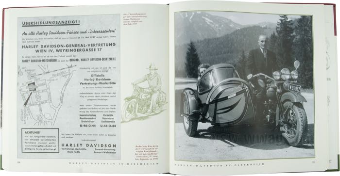Libro »Harley-Davidson in Austria«; carta; larghezza x altezza: 25 x 25 cm; di Egbert Eschenbacher, Hannes Happ; copertina rigida; a colori + bianco e nero; 156 pagine; tedesco; ISBN: 9783000429767; peso lordo: 1.51 kg