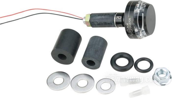 Clignotant »mo.blaze Disc« de motogadget; droit; alu billet / verre, anodisé noir; longueur: 19.5 mm; Ø 35 mm; poids net: 40 g; cabochon: clair; 12 V; 7 W; avec LED; avec Fils électriques 100 cm et des petites pièces; homologué E1; Allemagne; poids brut: 107 g