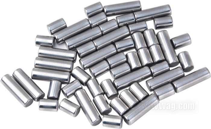 Bearing roller set; for Connecting rods; fits Big Twin 1973-1986; steel, length 0.294” / 0.585”; Ø 0.1905”; Over-/Undersize: +0.003 ”; tolerance class: RBEC 1; gross weight: 73 g