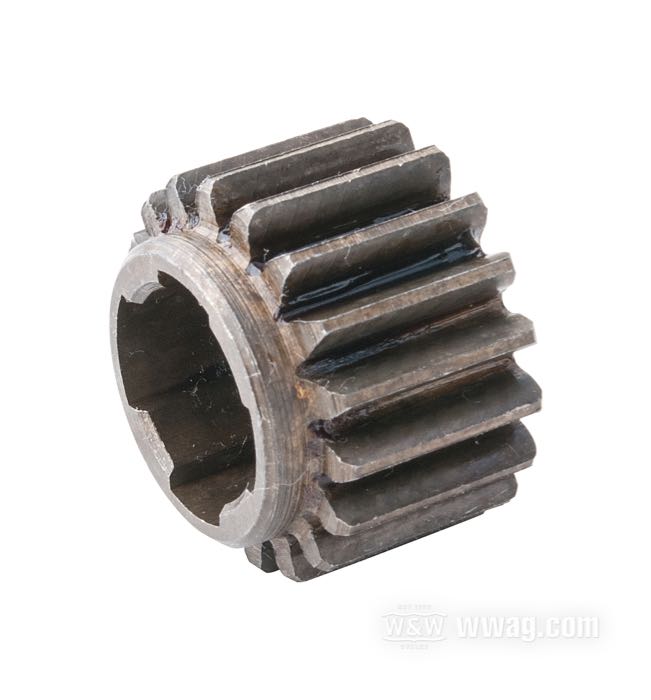 Pignone distribuzione; atto per 45 cui/750cc 1937-1973, K 1952-1956, Sportster 1957-1976; acciaio; rimpiazza OEM HD 24011-37; peso lordo: 52 g