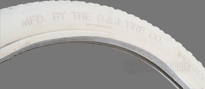 Wulstreifen »Knobby« von Coker Tire; für 22” Wulstfelgen; Gummi, weiß; Montageposition: vorne oder hinten; Größe: 28 x 3”; Bruttogewicht: 4.66 kg