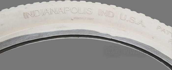 Wulstreifen »Knobby« von Coker Tire; für 22” Wulstfelgen; Gummi, weiß; Montageposition: vorne oder hinten; Größe: 28 x 3”; Bruttogewicht: 4.66 kg