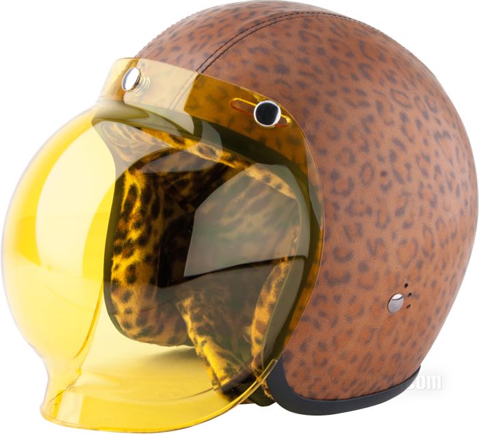 Visière »Bubble« de Bandit Helmets; polycarbonate, jaune; largeur x hauteur: 21 x 21.5 cm; Chine; poids brut: 220 g