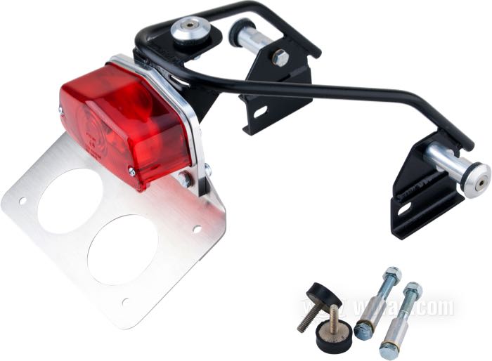 Kit de montaje »XR Dirt Track« de Storz; para Kit guardabarro; apropiado para Sportster 1994-2003; aluminio macizo / acero, con piloto trasero; peso bruto: 1.73 kg