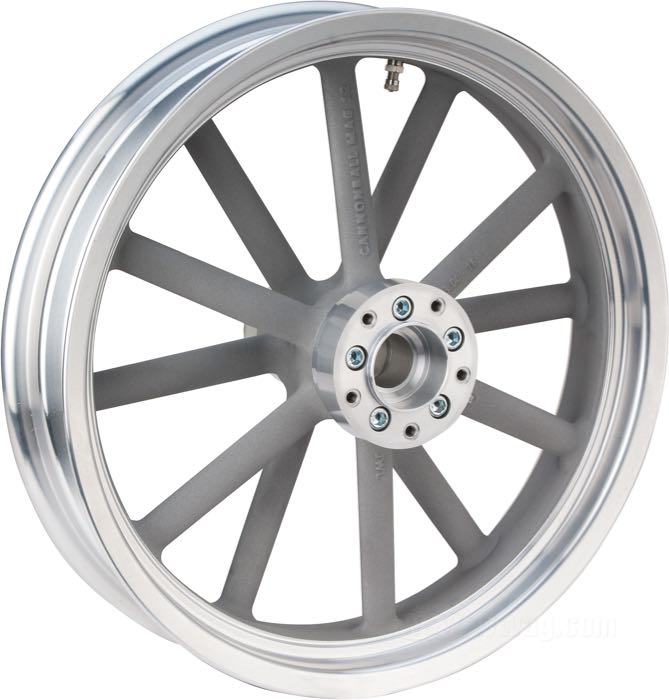 Kit adaptateurs de moyeu »Wide Type« de Cannonball; pour Disque de frein; pour roues MAG-12 et fourches de type FLST; alu billet, finition usinée; Ø collier centrage: 56 mm; flanc unique, filets de 5/16”-18; Allemagne; poids brut: 1.4 kg