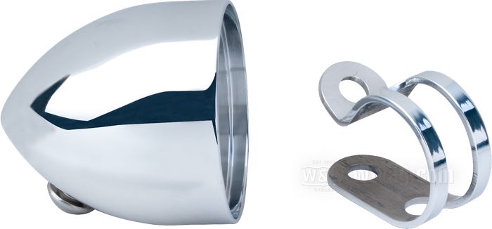 Cuvelage »Streamline« de motogadget; pour motogadget Motoscope Tiny; alu billet, poli; avec vis de montage percée comme passe-câbles; Allemagne; poids brut: 120 g