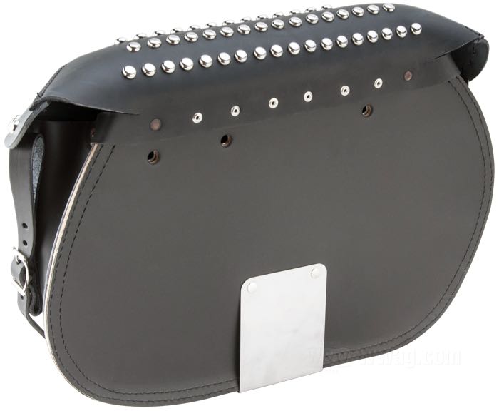 Sacoches »King Size« de Samwel Supplies; adaptable à Big Twin de 4 vit., Softail 1984→; vachette, noir, bordure noir; L x H x P: 51 x 35 x 13 cm; poids brut: 6.4 kg