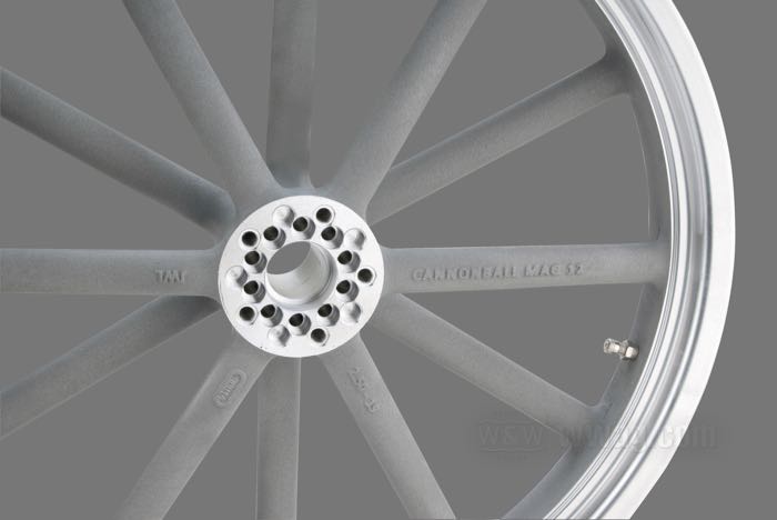Rueda »MAG-12« de Cannonball; aluminio fundido, acabado MAG; 2.5x19 ”; válvola de metal central; certificado, homologado JWL (JASO); Alemania; peso bruto: 7.04 kg