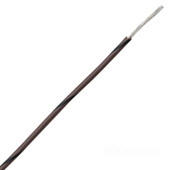 Cable eléctrico »Código Colores OEM«; cobre / PVC, marrón; marcación: negro; 0.82 mm²; peso bruto: 11 g