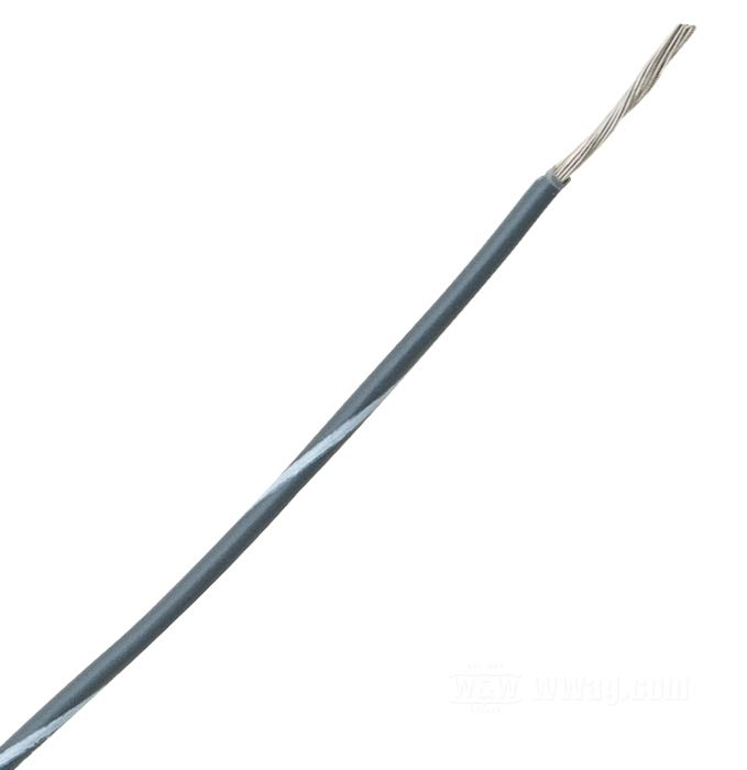 Cable eléctrico »Código Colores OEM«; cobre / PVC, gris; marcación: blanco; 0.82 mm²; peso bruto: 11 g