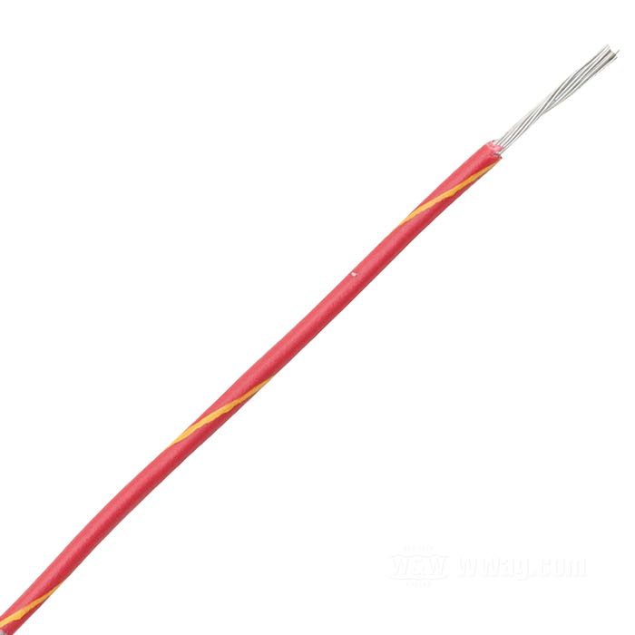 Cable eléctrico »Código Colores OEM«; cobre / PVC, rojo; marcación: amarillo; 0.82 mm²; peso bruto: 11 g