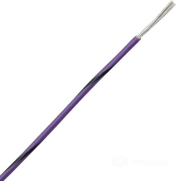 Cable eléctrico »Código Colores OEM«; cobre / PVC, violeta; marcación: negro; 0.82 mm²; peso bruto: 11 g