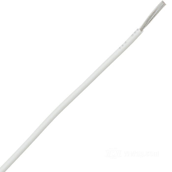Cable eléctrico »Código Colores OEM«; cobre / PVC, blanco; 0.82 mm²; peso bruto: 11 g