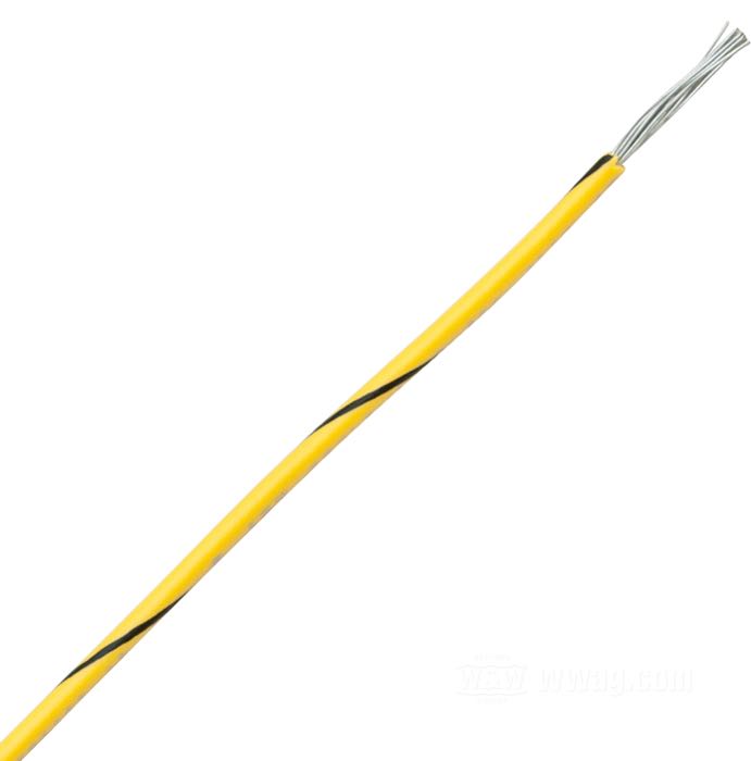 Cable eléctrico »Código Colores OEM«; cobre / PVC, amarillo; marcación: negro; 0.82 mm²; peso bruto: 11 g