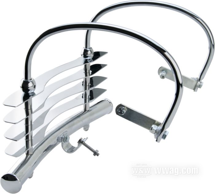 Rail »Cabbage Cutters«; pour Garde-boue; adaptable à FLSTS 1997-2003, FLSTC 2005-2007; arrière; acier, chromé; poids brut: 2.51 kg