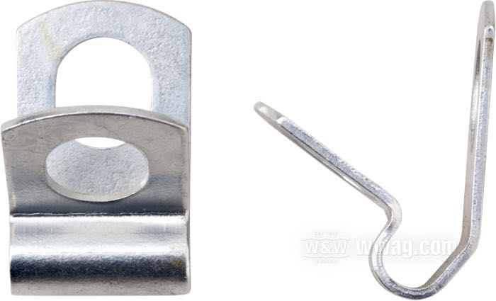 Morsetto; per cavetto del variatore anticipo e cavo apertura; atto per 45”/750 cc Flathead 1949-1957, 1961-1964 ; acciaio, CAD (procedimento ZnNi); rimpiazza OEM HD 9959; peso lordo: 27 g