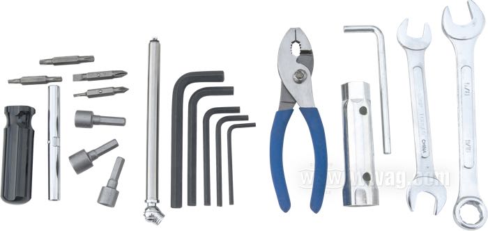 Kit utensili »Speedkit« di CruzTools; L x L x A: 175 x 50 x 50 mm; dimensioni metriche e in pollici miste; peso lordo: 664 g