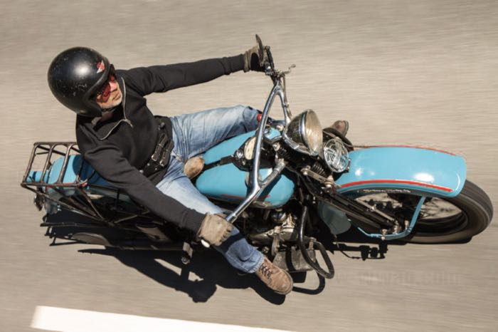 Suéter »Motorcycle Club« de Dehen; género de punto de lana, negro, quarter zip; tamaño: M; EE. UU.; peso bruto: 1.24 kg
