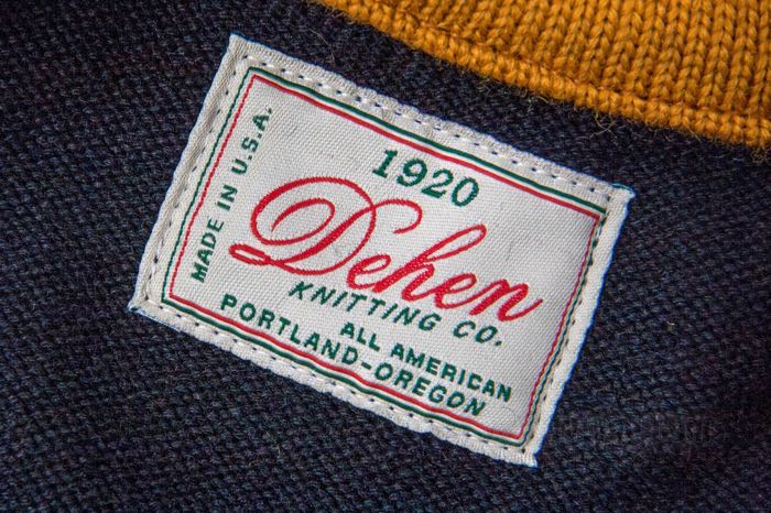 Suéter »Motorcycle Club« de Dehen; género de punto de lana, negro, quarter zip; tamaño: M; EE. UU.; peso bruto: 1.24 kg