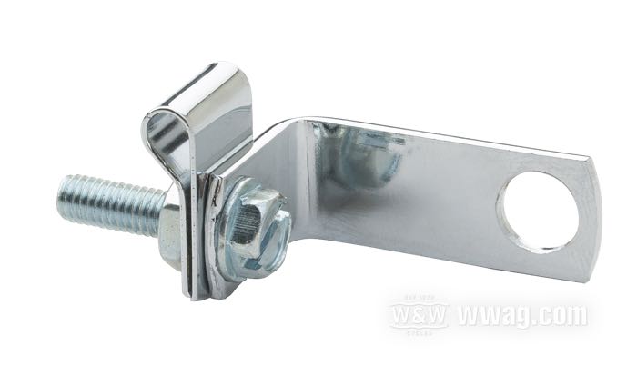 Soporte; para Cable acelerador; universal; acero, cromado; peso bruto: 18 g