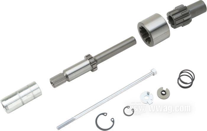 Albero avviamento di Spyke; atto per Big Twin 1994-2006 (Dyna →2005); coppia di serraggio: 60 in/lbs (6,8Nm); acciaio; peso lordo: 400 g