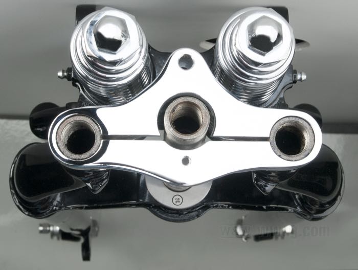 Tija; para Horquillas Springer Classic ≥+8” sobrelargas; acero, cromado; rake: 3 °; peso bruto: 550 g