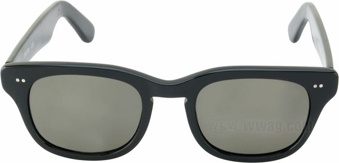 Lunettes de soleil »Sidewinder« de Shuron; métal / plastique / uréthane, noir ébène; matériel des verres: Trivex; couleur/type des verres: G-15 vert/gris; largeur des verres G: 50 mm; mesure en travers du nez N: 22 mm; avec étui de protection; USA; poids brut: 253 g