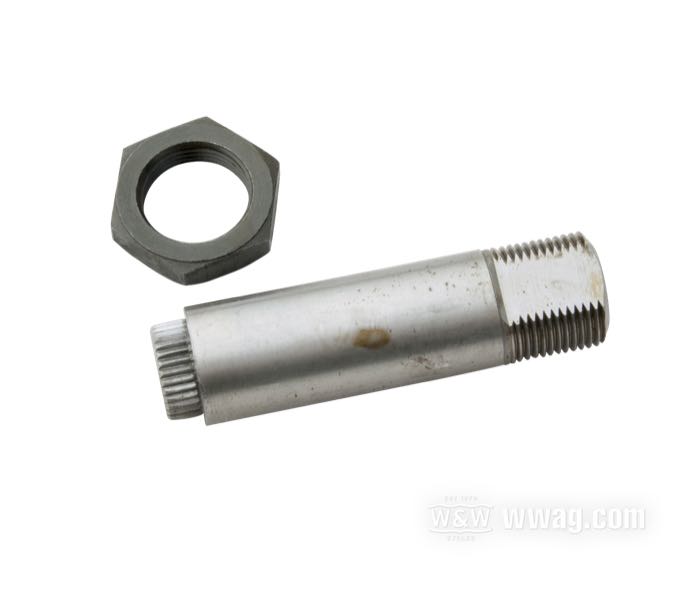 Shaft; for Clutch pedal; for Foot clutch; fits Big Twin 1941-1978; steel; with nut; gross weight: 108 g