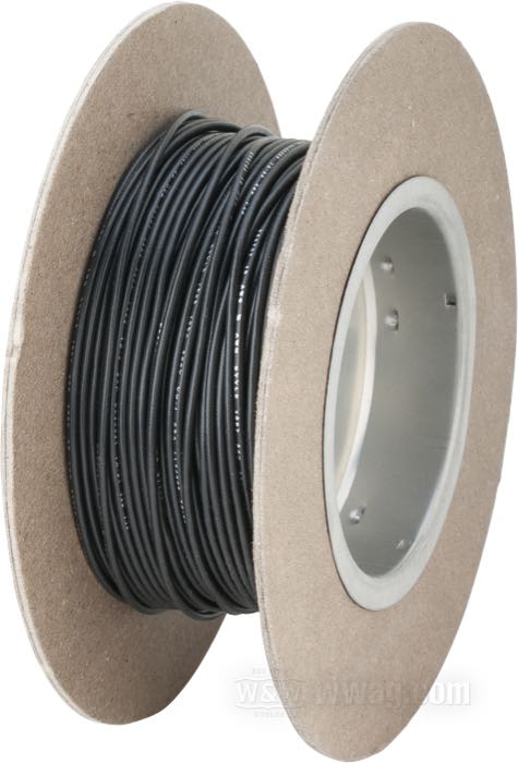 Cable eléctrico »Código Colores OEM«; cobre / PVC, negro; largo: 30 m; 0.82 mm²; peso bruto: 428 g