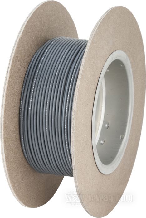 Cable eléctrico »Código Colores OEM«; cobre / PVC, gris; largo: 30 m; 0.82 mm²; peso bruto: 433 g