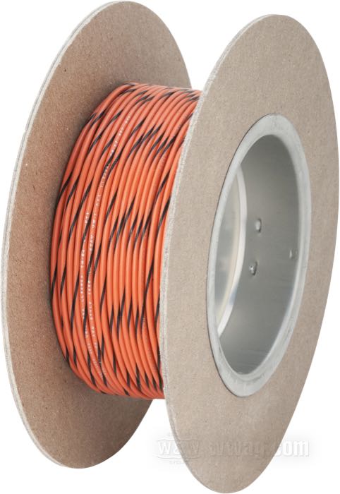 Cable eléctrico »Código Colores OEM«; cobre / PVC, naranja; largo: 30 m; marcación: negro; 0.82 mm²; peso bruto: 433 g
