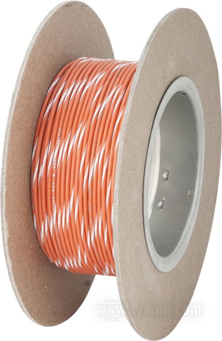 Cable eléctrico »Código Colores OEM«; cobre / PVC, naranja; largo: 30 m; marcación: blanco; 0.82 mm²; peso bruto: 426 g