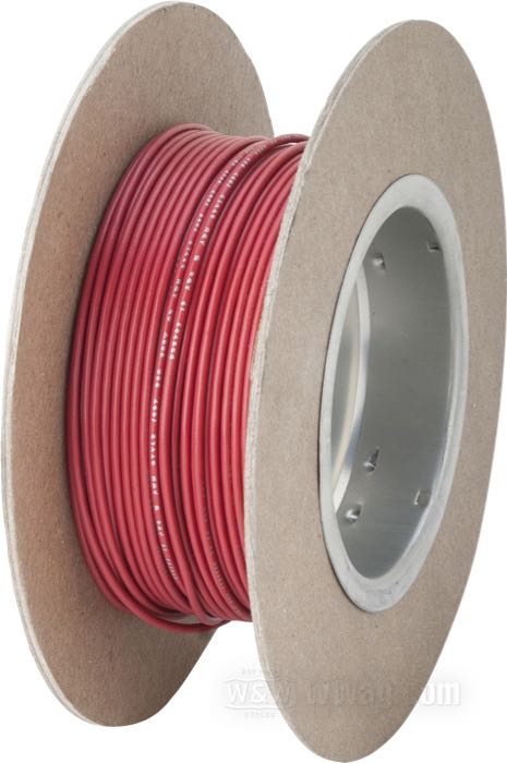 Cable eléctrico »Código Colores OEM«; cobre / PVC, rojo; largo: 30 m; 0.82 mm²; peso bruto: 434 g