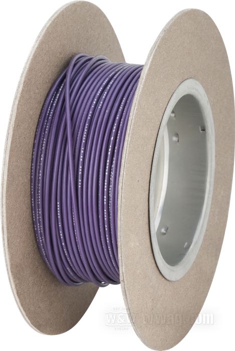 Cable eléctrico »Código Colores OEM«; cobre / PVC, violeta; largo: 30 m; 0.82 mm²; peso bruto: 427 g