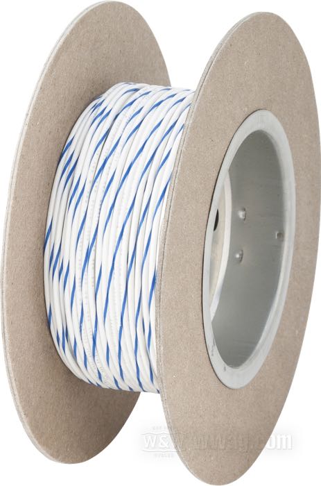 Cable eléctrico »Código Colores OEM«; cobre / PVC, blanco; largo: 30 m; marcación: azul; 0.82 mm²; peso bruto: 429 g