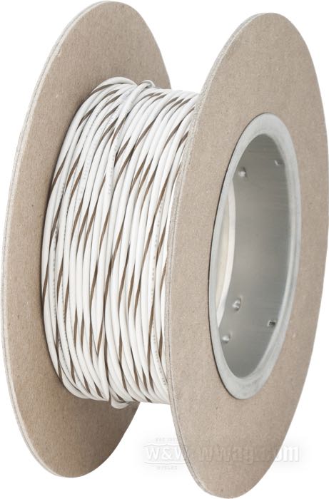 Cable eléctrico »Código Colores OEM«; cobre / PVC, blanco; largo: 30 m; marcación: marrón; 0.82 mm²; peso bruto: 438 g