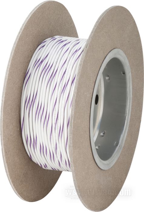 Cable eléctrico »Código Colores OEM«; cobre / PVC, blanco; largo: 30 m; marcación: violeta; 0.82 mm²; peso bruto: 435 g