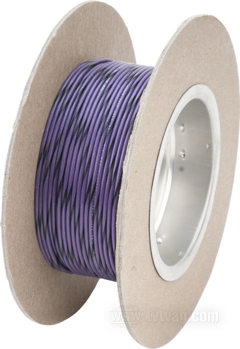 Cable eléctrico »Código Colores OEM«; cobre / PVC, violeta; largo: 30 m; marcación: negro; 0.82 mm²; peso bruto: 434 g