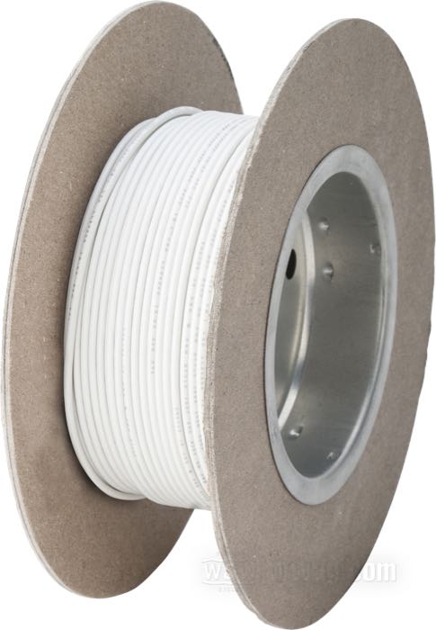 Cable eléctrico »Código Colores OEM«; cobre / PVC, blanco; largo: 30 m; 0.82 mm²; peso bruto: 429 g