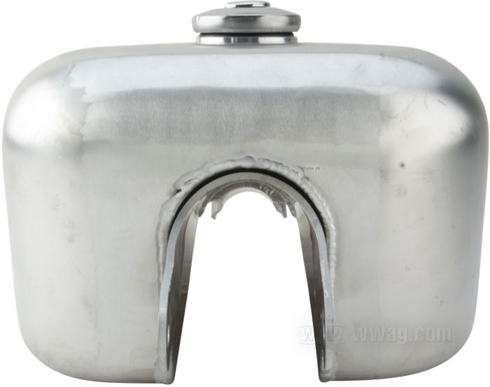 Gas tank »Stretched« by Easyriders; fits Sportster 2007-2020; aluminum, bare; volume: 11 l; with gas cap: 1 x vented, lockable; required petcock: none - uses in-tank pump; required petcock: none - uses in-tank pump; gross weight: 3.84 kg